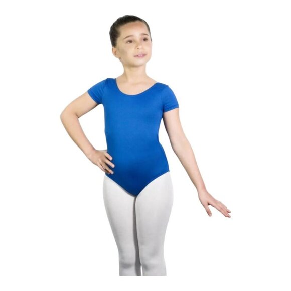 Ballet Rosa Leotard Haline Short Sleeve Ruby Red Dance Recital Girls Size 12A - Picture 4 of 7